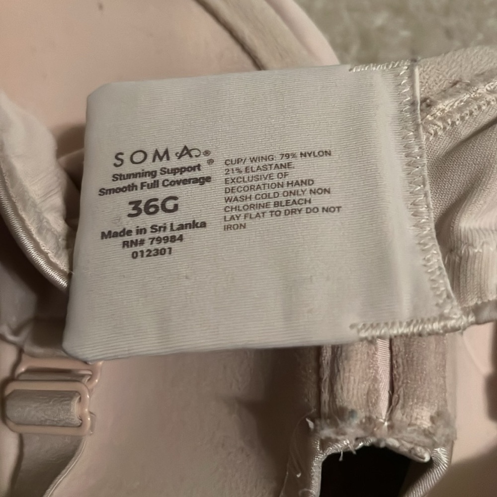 Soma Bra  Elegant Cream Bra - Picture 5 of 5